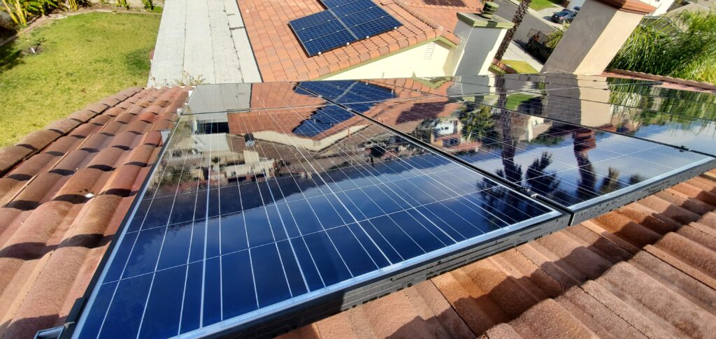 sparkling clean residential rooftop solar panels from a review